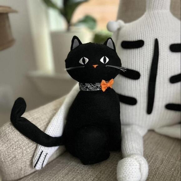 Soft Fabric Cat Halloween Decorative Sculpture - Hyde & EEK! - Picture 3 of 4